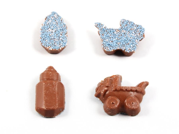 Geboorte Chocolade Blauw